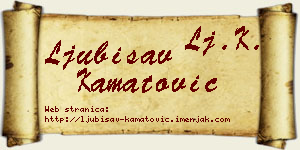 Ljubisav Kamatović vizit kartica